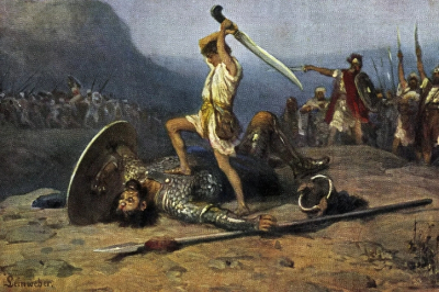 Голиаф: Филистимлянский великан, побеждённый Давидом в библейском повествовании